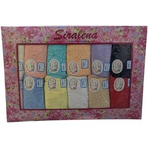 SET OF 12 Siralena Dream Girl Womens 100% COTTON Brief Underwears Assorted Color